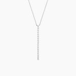 Collier Whitney Argent Blanc Oxyde De Zirconium - Colliers avec pierres Femme | Marc Orian