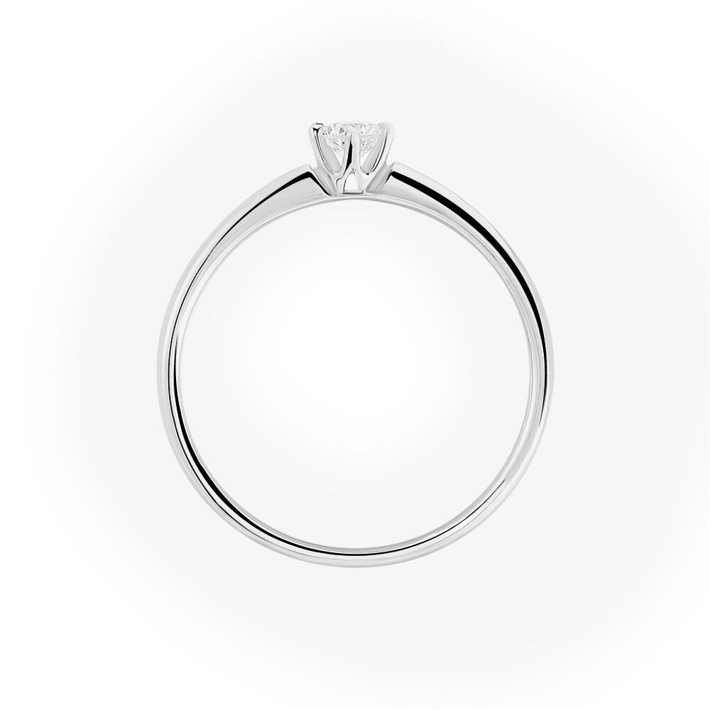Bague Solitaire Ihsane Or Blanc Diamant - Solitaires Femme | Marc Orian