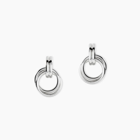 Cr&eacute;oles Poly Argent Blanc - Cr&eacute;oles Femme | Marc Orian