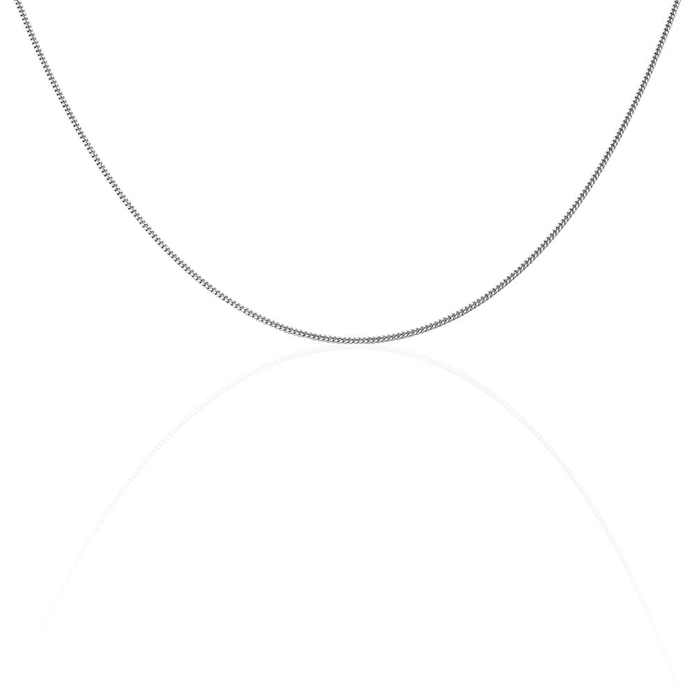 Chaîne Imad Maille Gourmette Or Blanc - Chaines Femme | Marc Orian