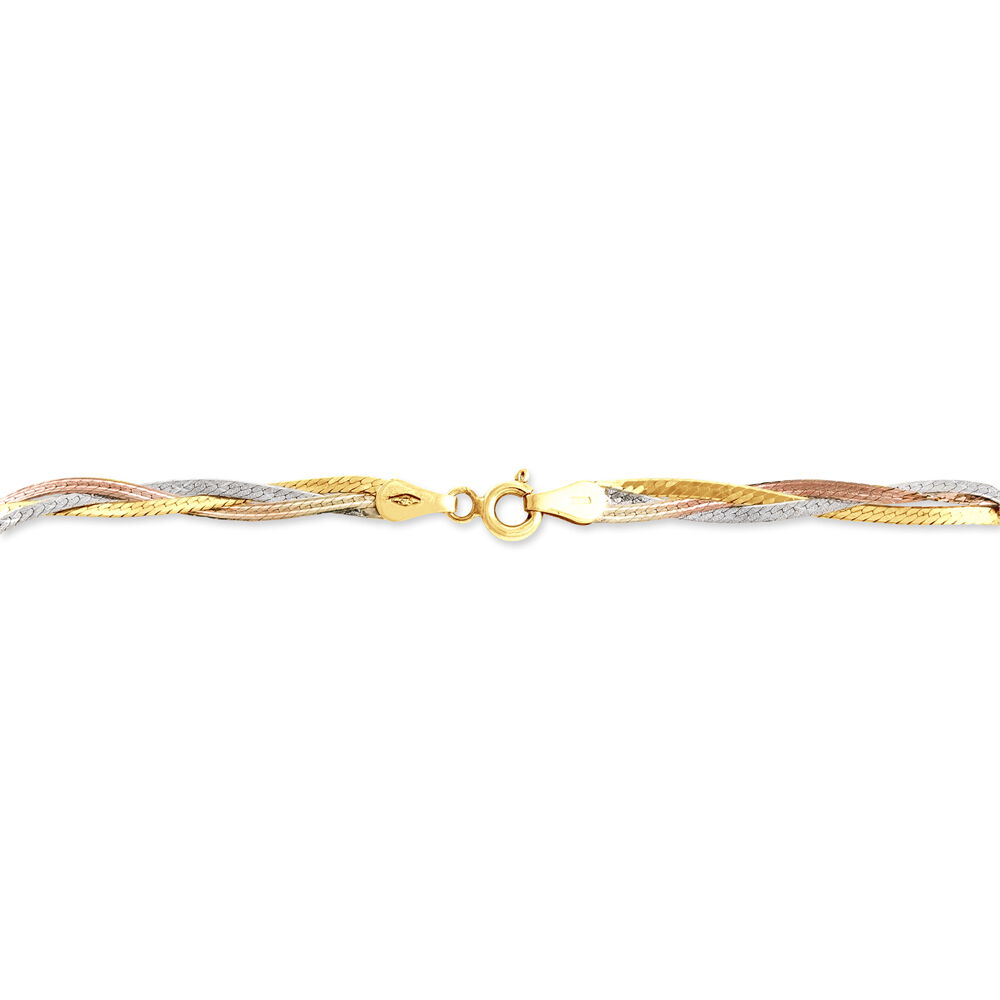 Bracelet Jasmin Tresse Or Tricolore - Bracelets Tressés Femme | Marc Orian