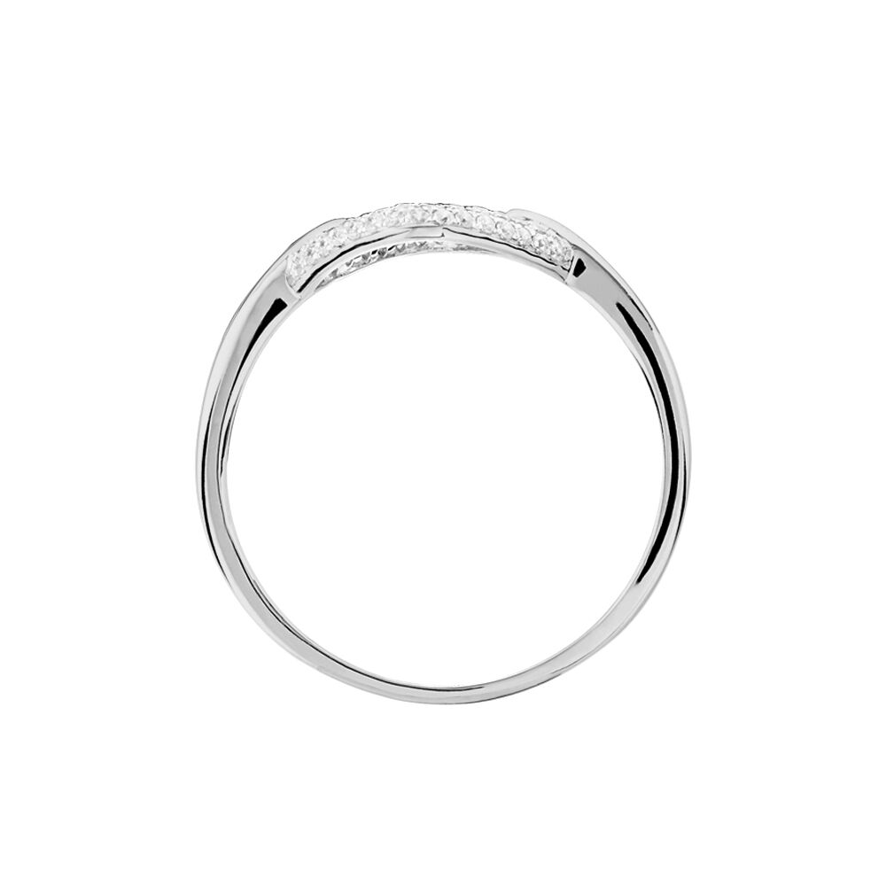 Bague Or Blanc Oxyde De Zirconium - Bagues avec pierre Femme | Marc Orian