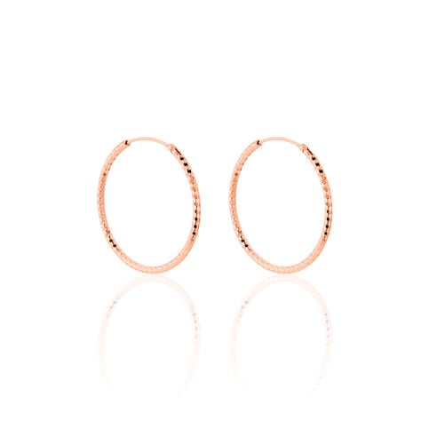 Créoles Argent Rose Agathe - Créoles Femme | Marc Orian