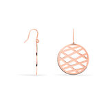 Boucles D'oreilles Pendantes Maelis Acier Rose - Pendantes Femme | Marc Orian