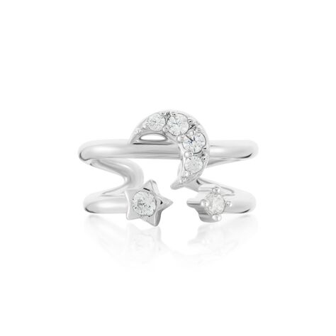 Bague D'h&eacute;lix Unitaire Aphra Argent Blanc Oxyde De Zirconium - Piercings d'oreilles Femme | Marc Orian