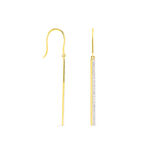 Boucles D'oreilles Pendantes Sahteene Or Jaune Diamant - Pendantes Femme | Marc Orian