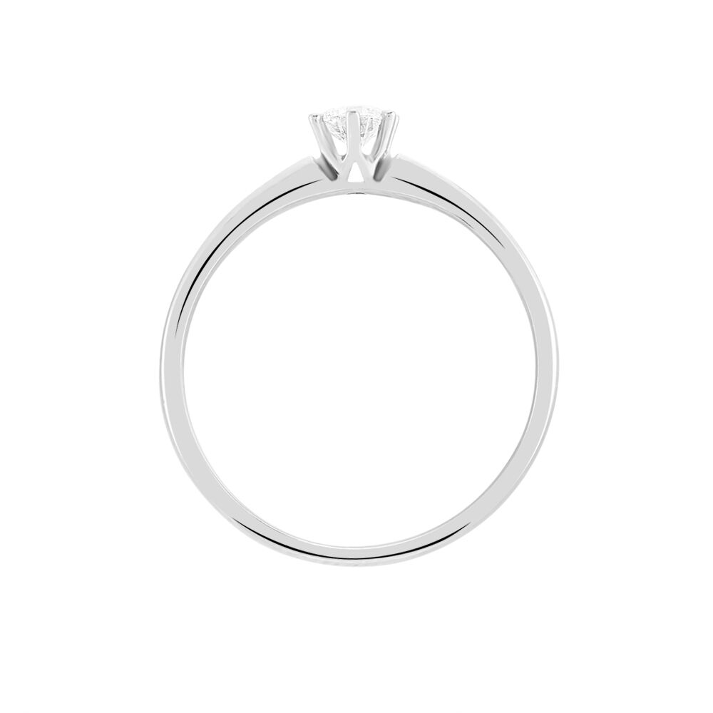 Bague Solitaire Samantha Or Blanc Diamant - Solitaires Femme | Marc Orian