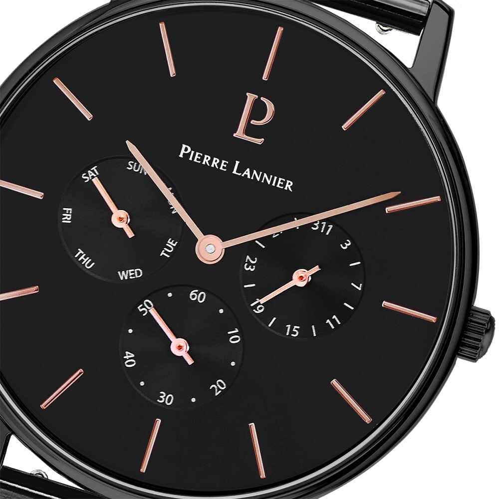 Montre Pierre Lannier Collection Cityline Noir - Montres étanches Homme | Marc Orian