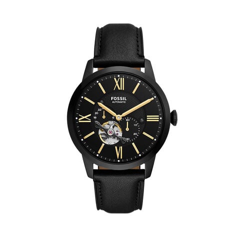 Montre Fossil Townsman C&oelig;ur Battant Noir - Montres automatiques Homme | Marc Orian