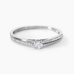 Bague Solitaire Alexandra Or Blanc Diamant - Solitaires Femme | Marc Orian