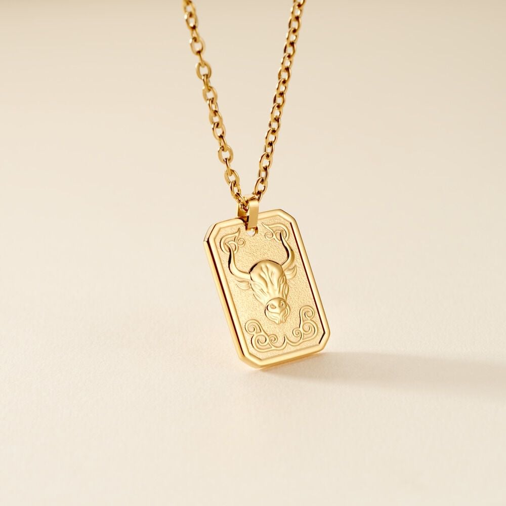 Collier Phebus Him Acier Jaune - Colliers fantaisie Homme | Marc Orian