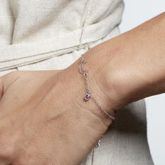 Bracelet Spirit Argent Blanc Oxyde De Zirconium - Bracelets chaînes Femme | Marc Orian