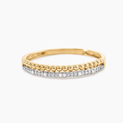 Alliance Or Jaune Adah Diamants - Bagues pierres pr&eacute;cieuses Femme | Marc Orian