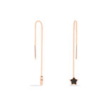 Boucles D'oreilles Pendantes Kathrine Argent Rose Oxyde De Zirconium - Pendantes Femme | Marc Orian