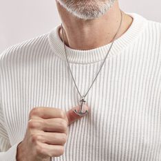 Collier Acier Vieillit Tanagra Oxydes De Zirconium - Colliers Homme | Marc Orian