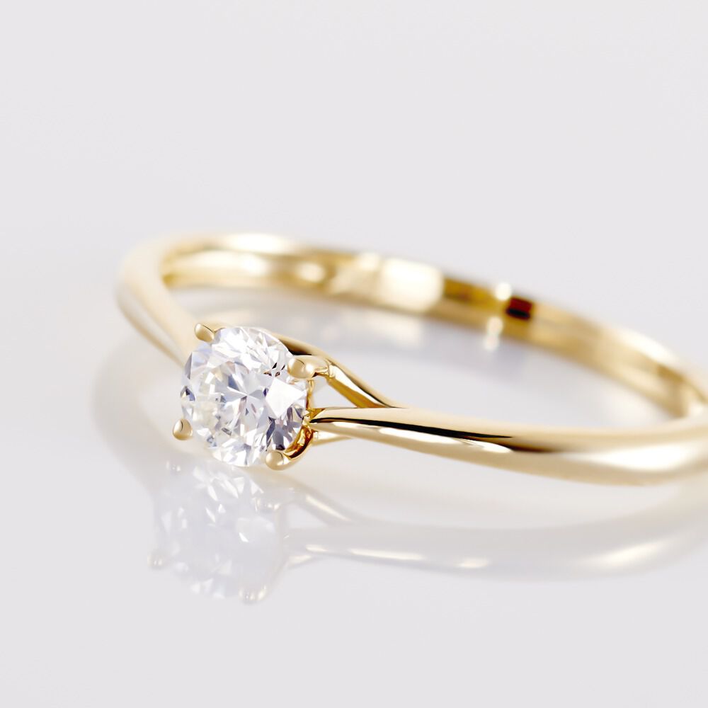 Bague Solitaire Solenia Or Jaune Diamant - Solitaires Femme | Marc Orian