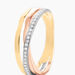 Bague Layan Or Tricolore Diamant - Bagues pierres précieuses Femme | Marc Orian
