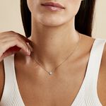 Collier Argent Blanc Auxana Oxyde De Zirconium - Colliers avec pierres Femme | Marc Orian