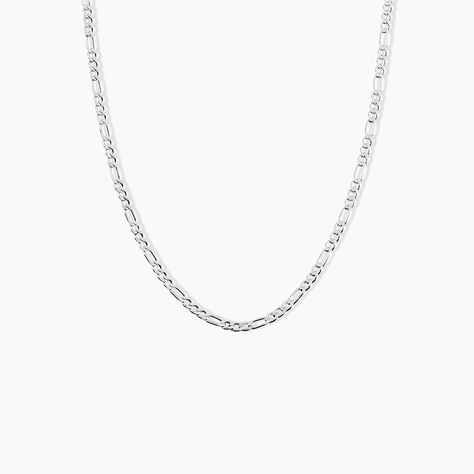 Collie Maille Vivian Argent Blanc - Colliers fantaisie Homme | Marc Orian