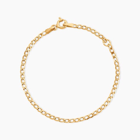 Bracelet Identit&eacute; Etheline Maille Gourmette Or Jaune - Bracelets mailles Enfant | Marc Orian