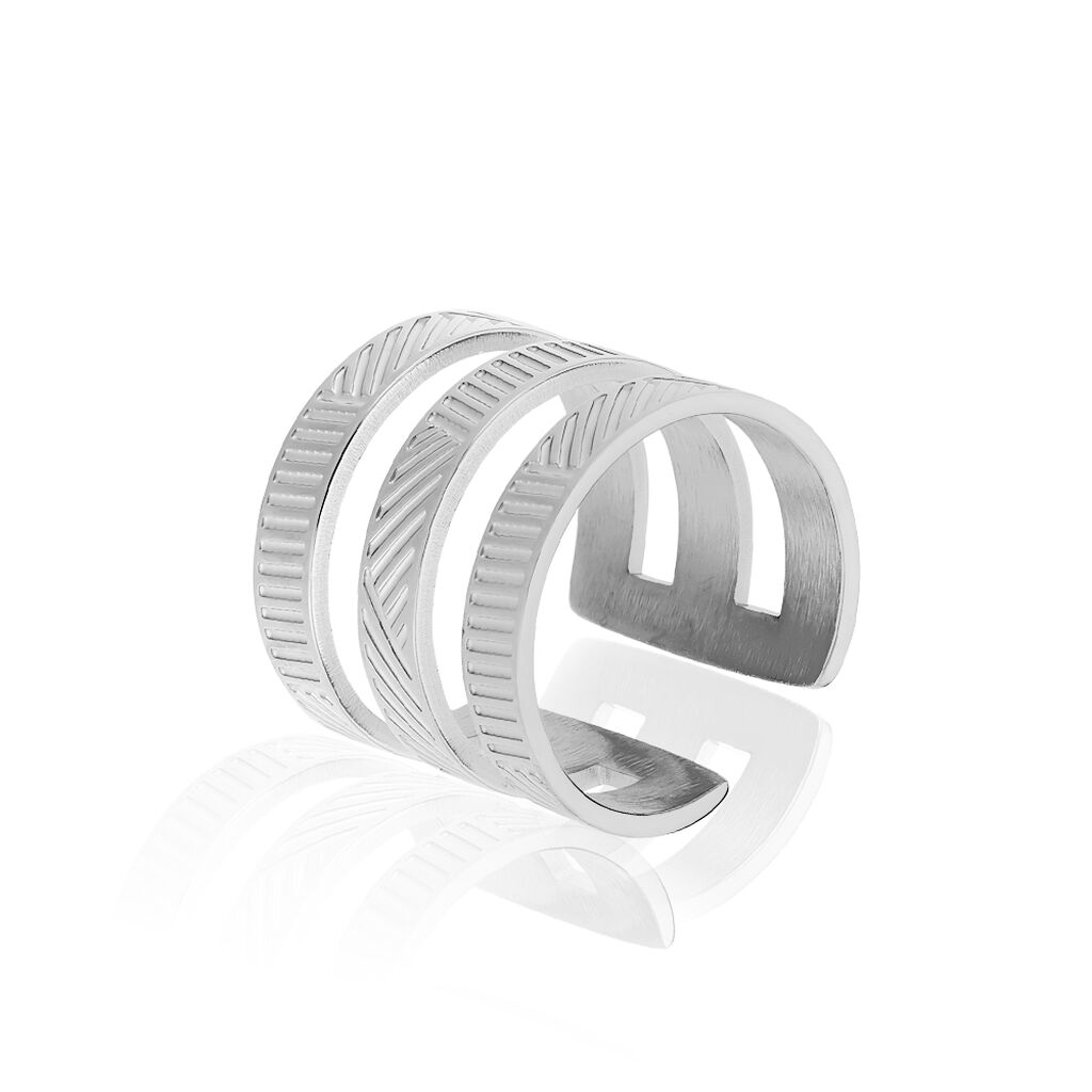 Bague Sirine Acier Blanc - Bijoux fantaisie Femme | Marc Orian
