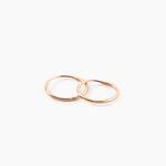 Cr&eacute;oles Valerina Or Rose - Cr&eacute;oles Femme | Marc Orian