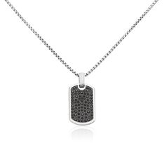 Collier Acier Blanc Sonad Oxydes De Zirconium - Colliers Homme | Marc Orian