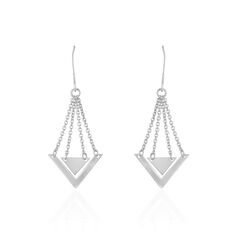 Boucles D'oreilles Pendantes Timala Argent Blanc - Boucles d'oreilles Pendantes Femme | Marc Orian