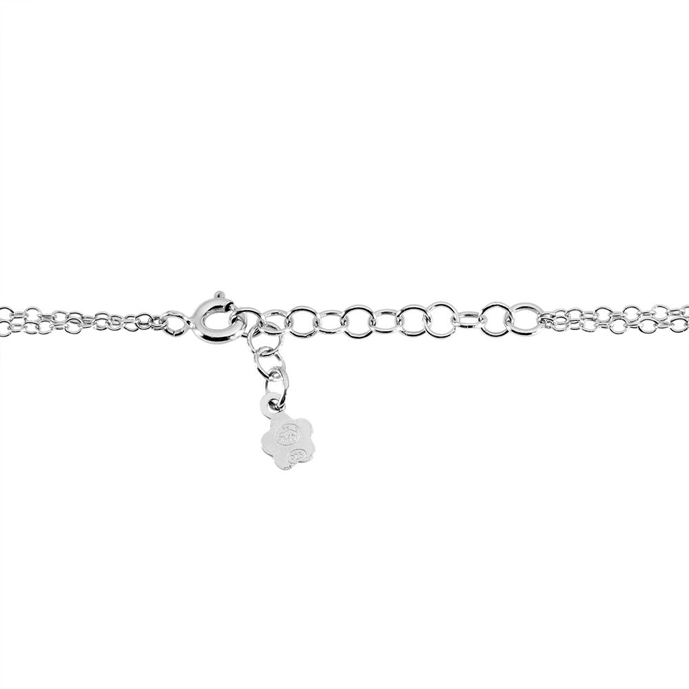 Bracelet Letizia Argent Blanc - Bracelets chaînes Femme | Marc Orian