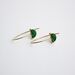 Boucles D'oreilles Pendantes Florica Or Jaune Malachite - Pendantes Femme | Marc Orian