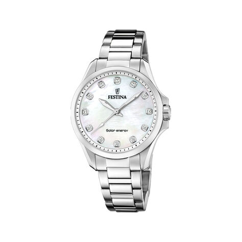 Montre Festina Solar Energy Nacre Blanche - Montres classiques Femme | Marc Orian