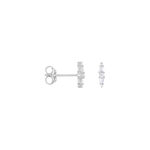 Boucles D'oreilles Puces Adriaan Argent Blanc Oxyde De Zirconium - Puces Femme | Marc Orian