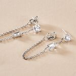 Bijoux D'oreilles Kerrie Argent Blanc Oxyde De Zirconium - Piercings d'oreilles Femme | Marc Orian