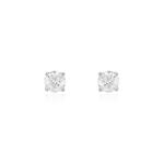 Boucles D'oreilles Puces One Or Blanc Diamants - Boucles d'oreilles mariage Homme | Marc Orian