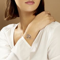 Bracelet Argent Blanc Emma Ambre - Bracelets chaînes Femme | Marc Orian