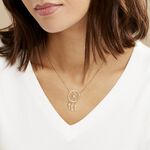 Collier Attrape Reves Plaque Or Jaune Pierre De Synthese - Colliers avec pierres Femme | Marc Orian