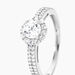 Bague Solitaire Fathima Or Blanc Oxyde De Zirconium - Solitaires Femme | Marc Orian