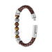 Bracelet Acier Blanc Abraham Pierre De Synthese - Bracelets cuir Homme | Marc Orian