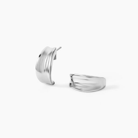 Demi Cr&eacute;oles Anne-christelleae Argent Blanc - Puces Femme | Marc Orian