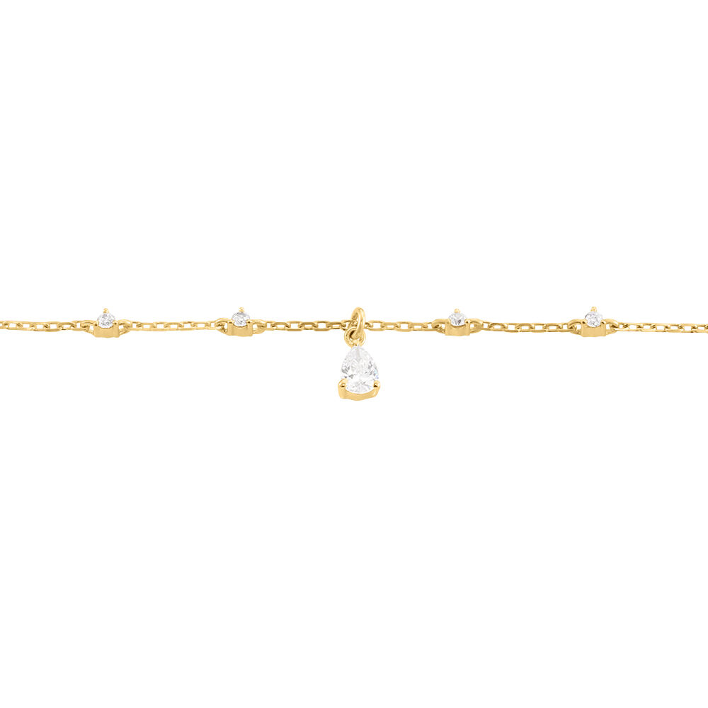 Bracelet Lovel Plaqué Or Doré Oxyde De Zirconium - Bracelets chaînes Femme | Marc Orian