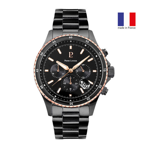 Montre Pierre Lannier Cronos Noir - Montres Homme | Marc Orian