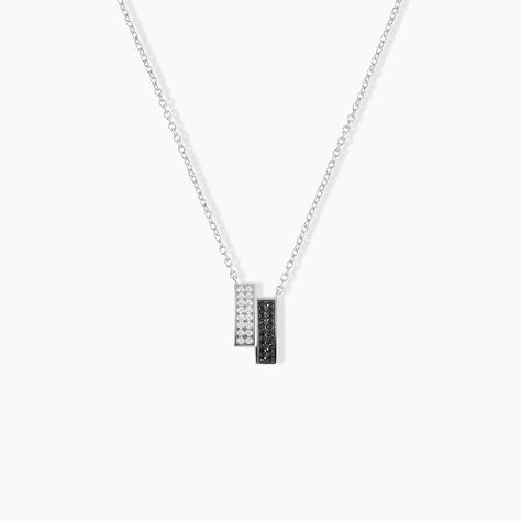 Collier Ouarida Argent Blanc Oxyde De Zirconium - Colliers avec pierres Femme | Marc Orian