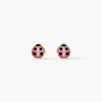 Boucles D'Oreilles Puces Lea Argent Dor&eacute; A L'Or 750/1000 - Puces Enfant | Marc Orian