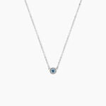Collier Auxana Argent Blanc Oxyde De Zirconium - Colliers avec pierres Femme | Marc Orian