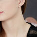 Boucles D'oreilles Puces Kate Or Blanc Diamant - Clous d'oreilles Femme | Marc Orian