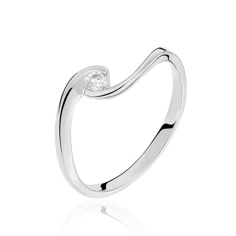Bague Solitaire Vrille Or Blanc Diamant - Bagues Solitaire Femme | Marc Orian