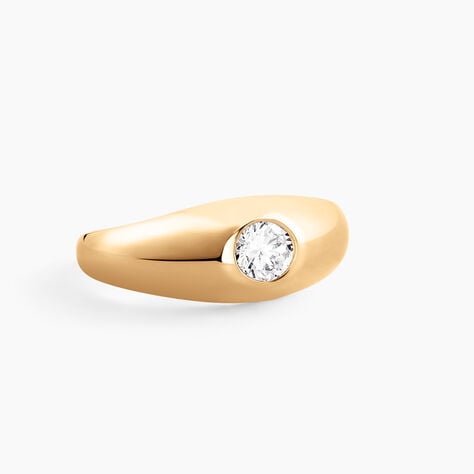 Bague Posie Plaqué Or Jaune Oxyde De Zirconium - Solitaires Femme | Marc Orian