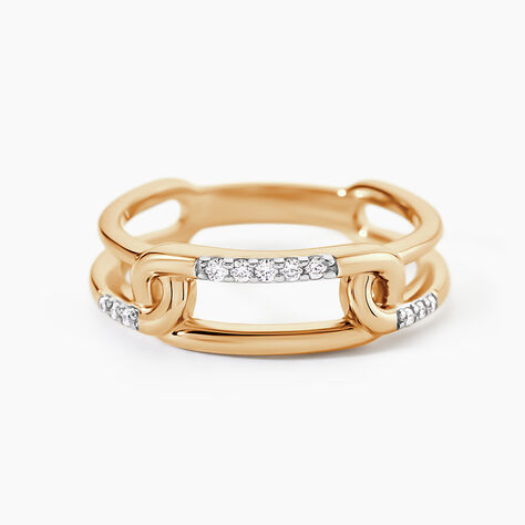 Bague Plaqu&eacute; Or Mietta Oxydes De Zirconium - Bijoux fantaisie Femme | Marc Orian