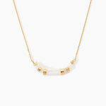 Collier Pierrine Argent Dor&eacute; A L'Or 750/1000 Quartz - Colliers avec pierres Femme | Marc Orian