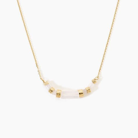 Collier Pierrine Argent Dor&eacute; A L'Or 750/1000 Quartz - Colliers avec pierres Femme | Marc Orian